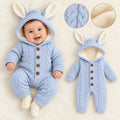 Cosy Bunny Hooded Knit Baby Romper