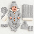 Cosy Cable Knit Baby Set – 5 Pieces